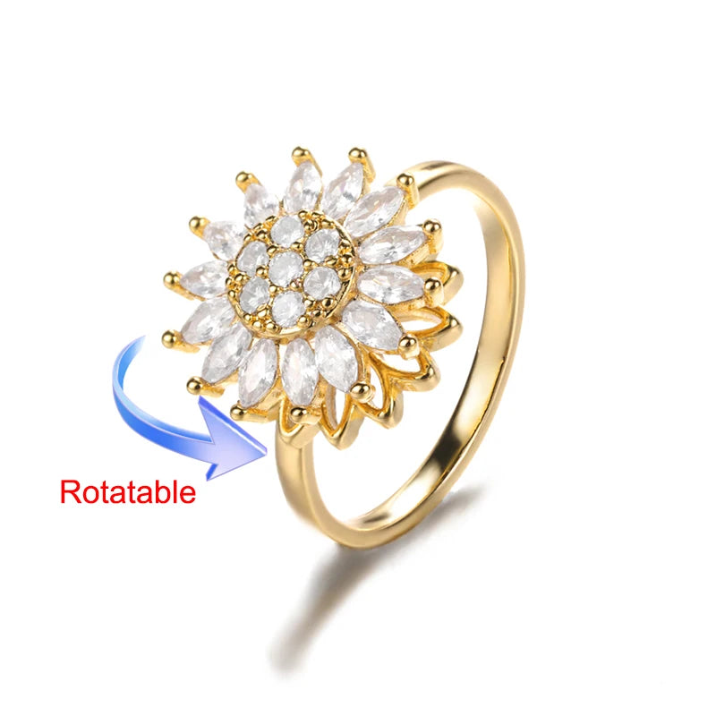 Lucky Clover Spinner Ring