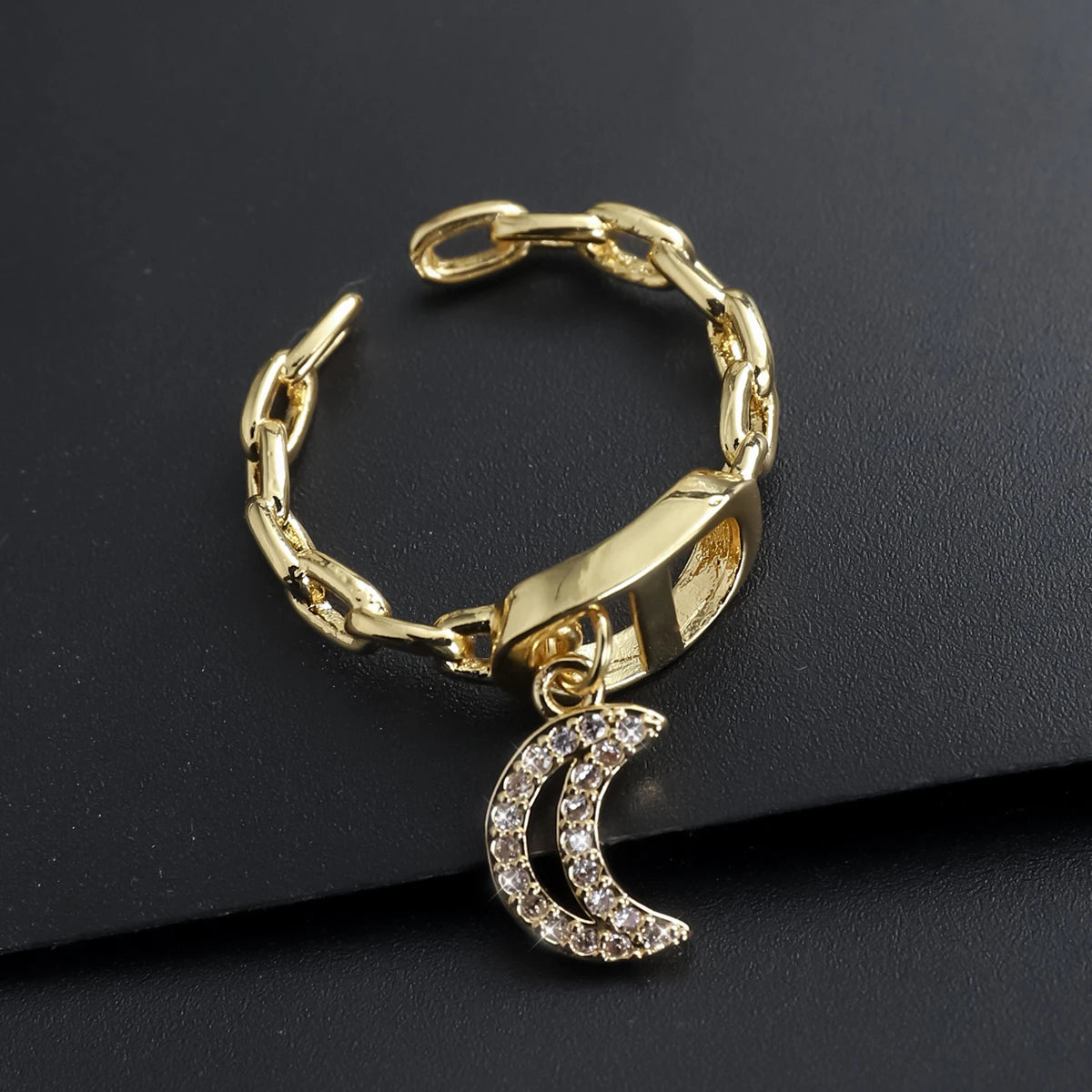 CrossGlow Letter Ring