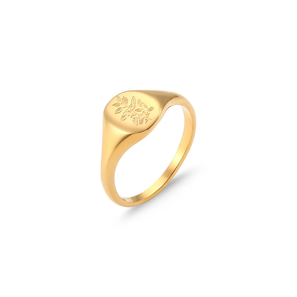 Floral Serenity Signet