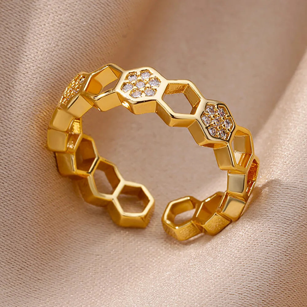 Geometric Luxe Ring