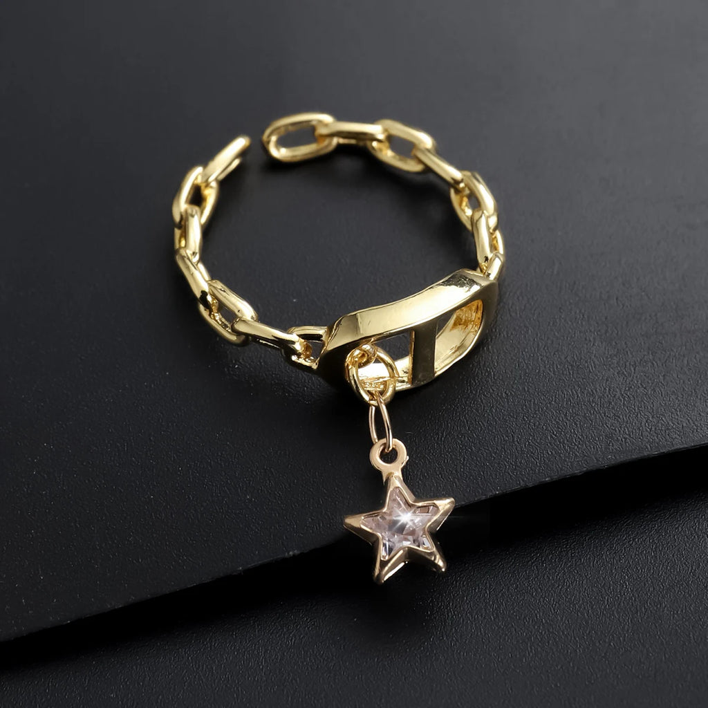 CrossGlow Letter Ring