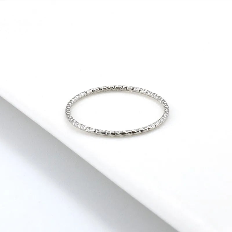 Facet Shine Stackable Ring