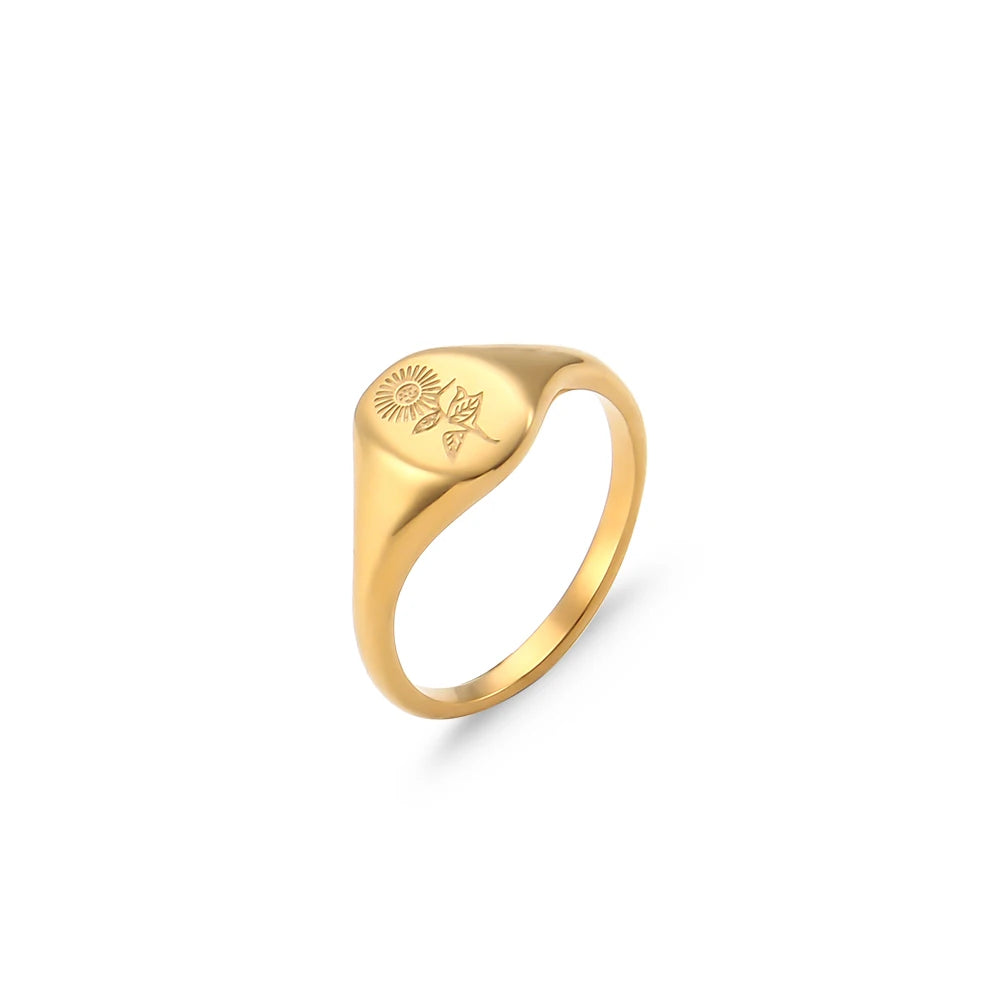 Floral Serenity Signet