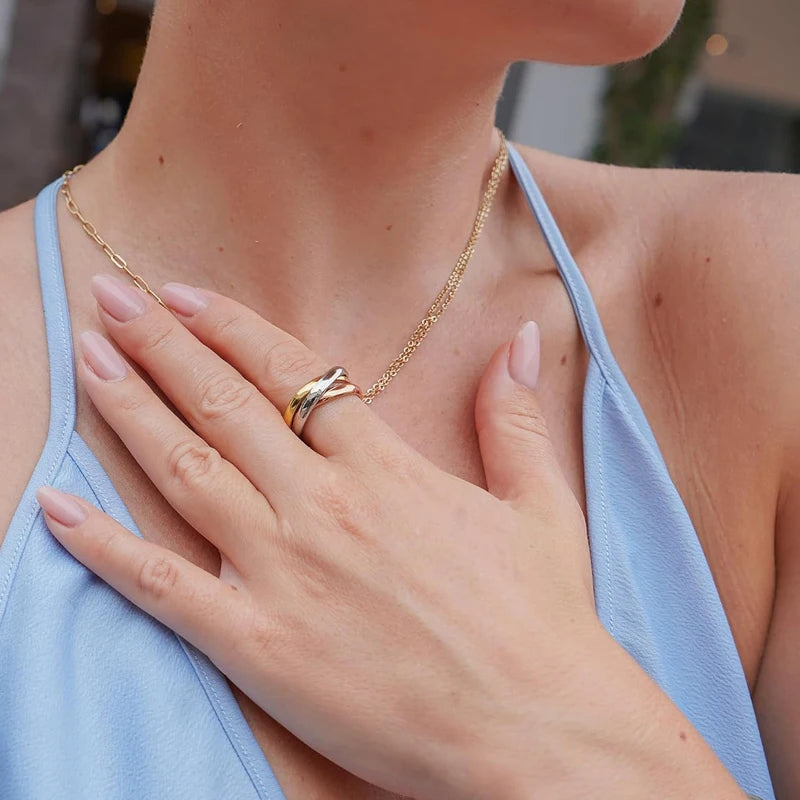 Interlocked Elegance Band