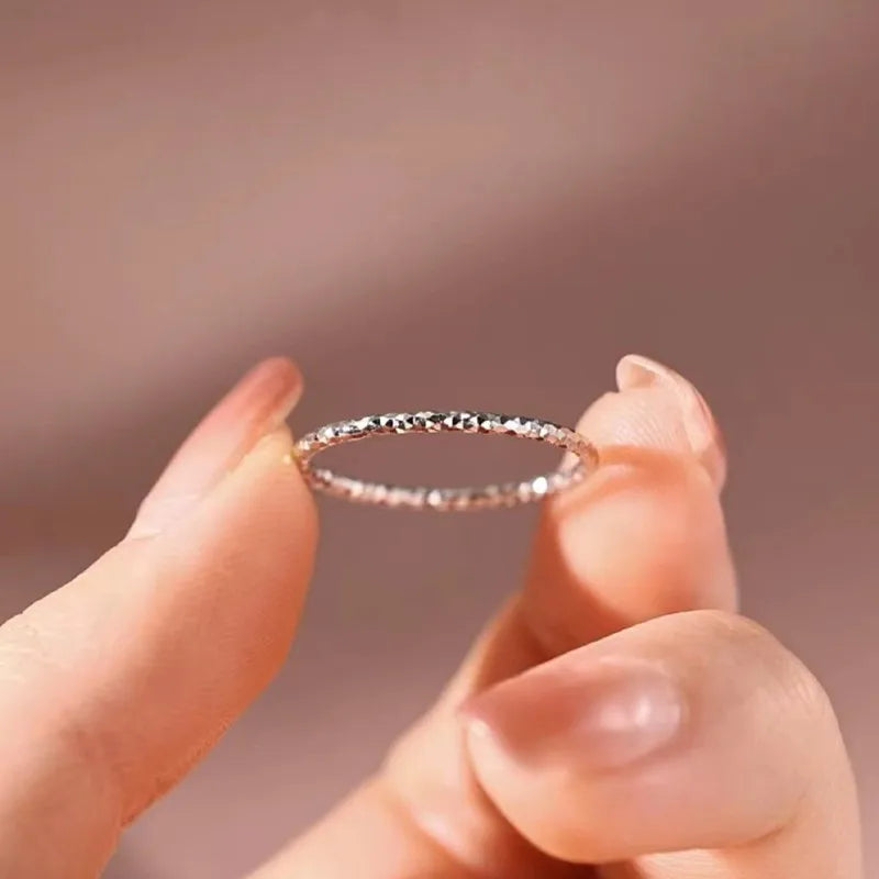 Facet Shine Stackable Ring
