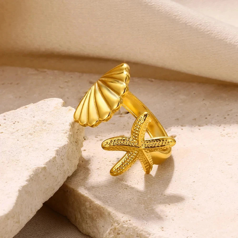 Celeste Shell Ring