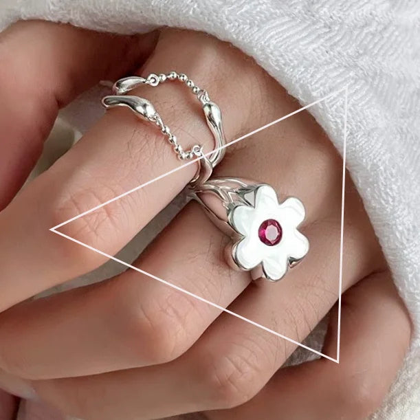 Floral Groove Ring