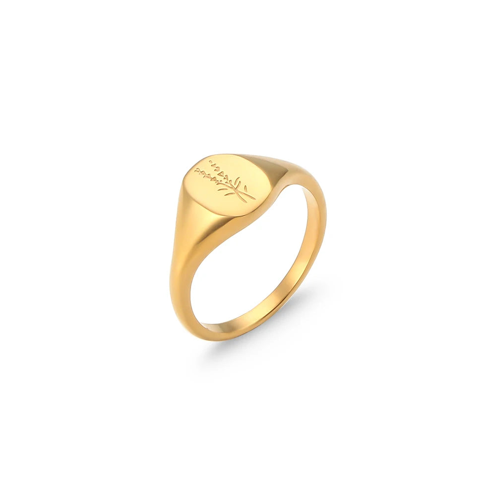 Floral Serenity Signet