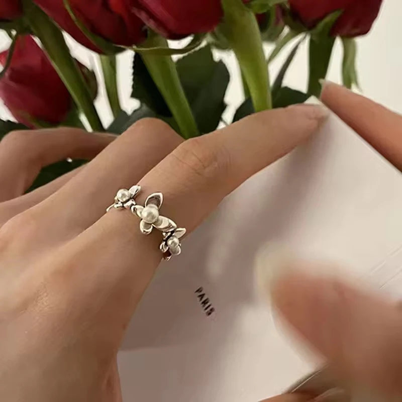 Floral Groove Ring