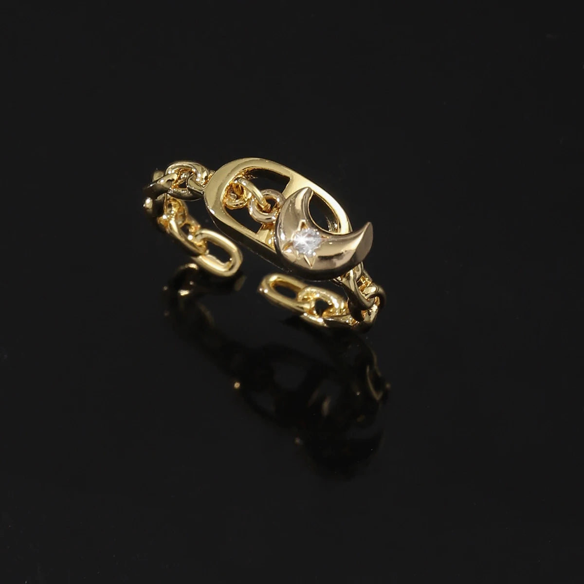 CrossGlow Letter Ring