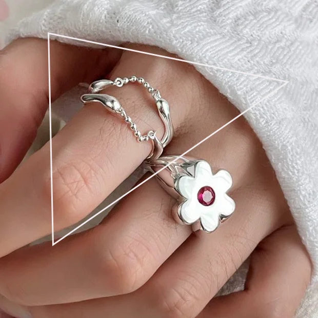 Floral Groove Ring