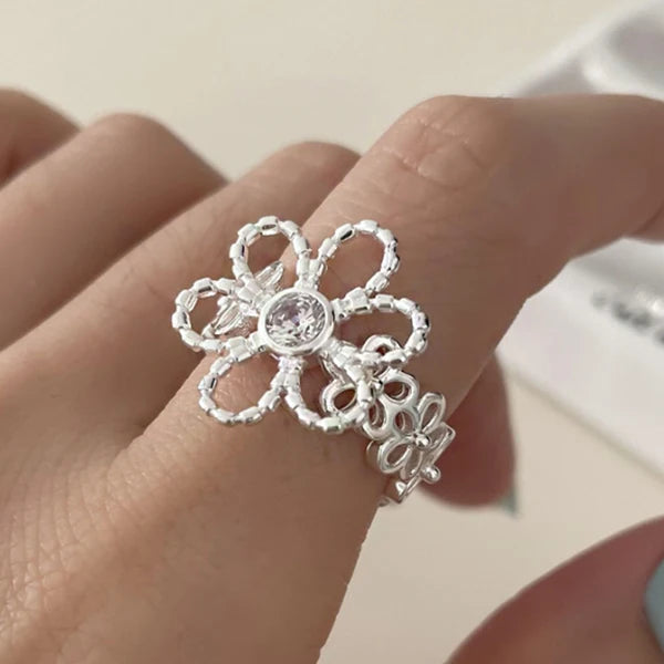 Floral Groove Ring