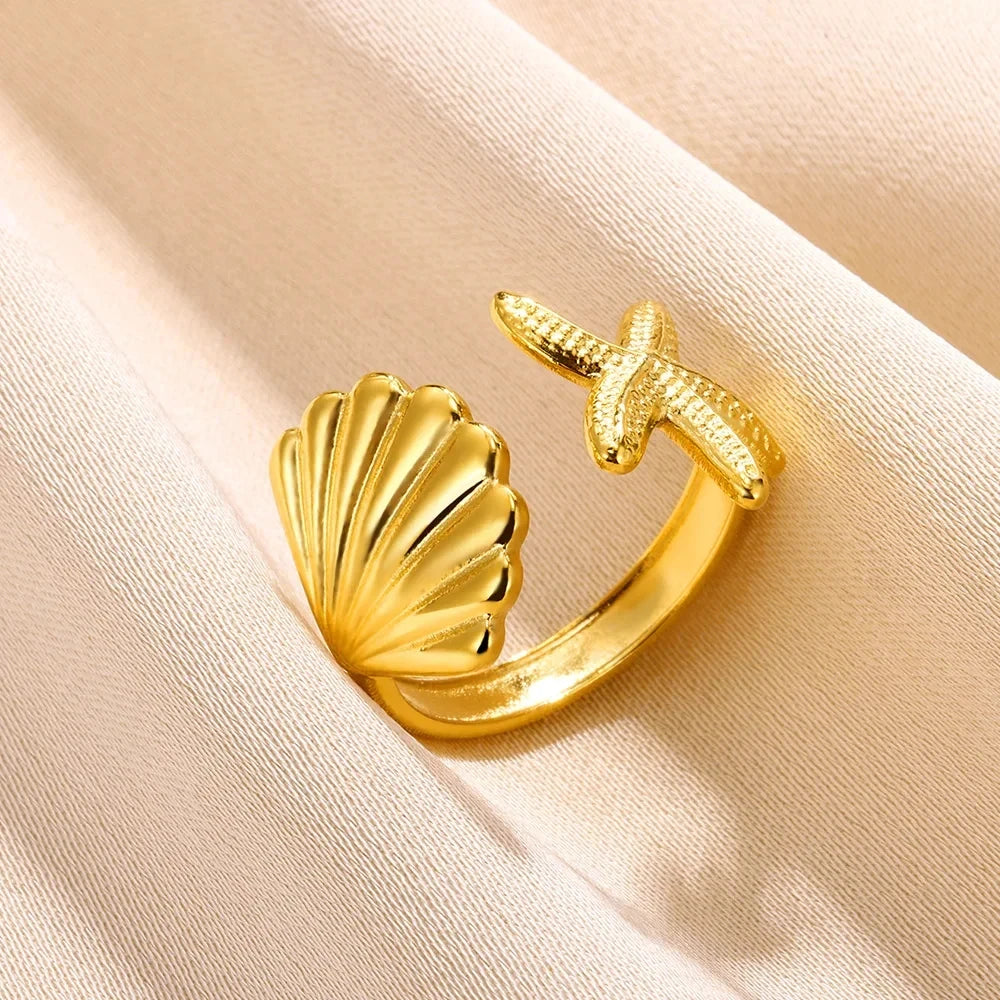 Celeste Shell Ring