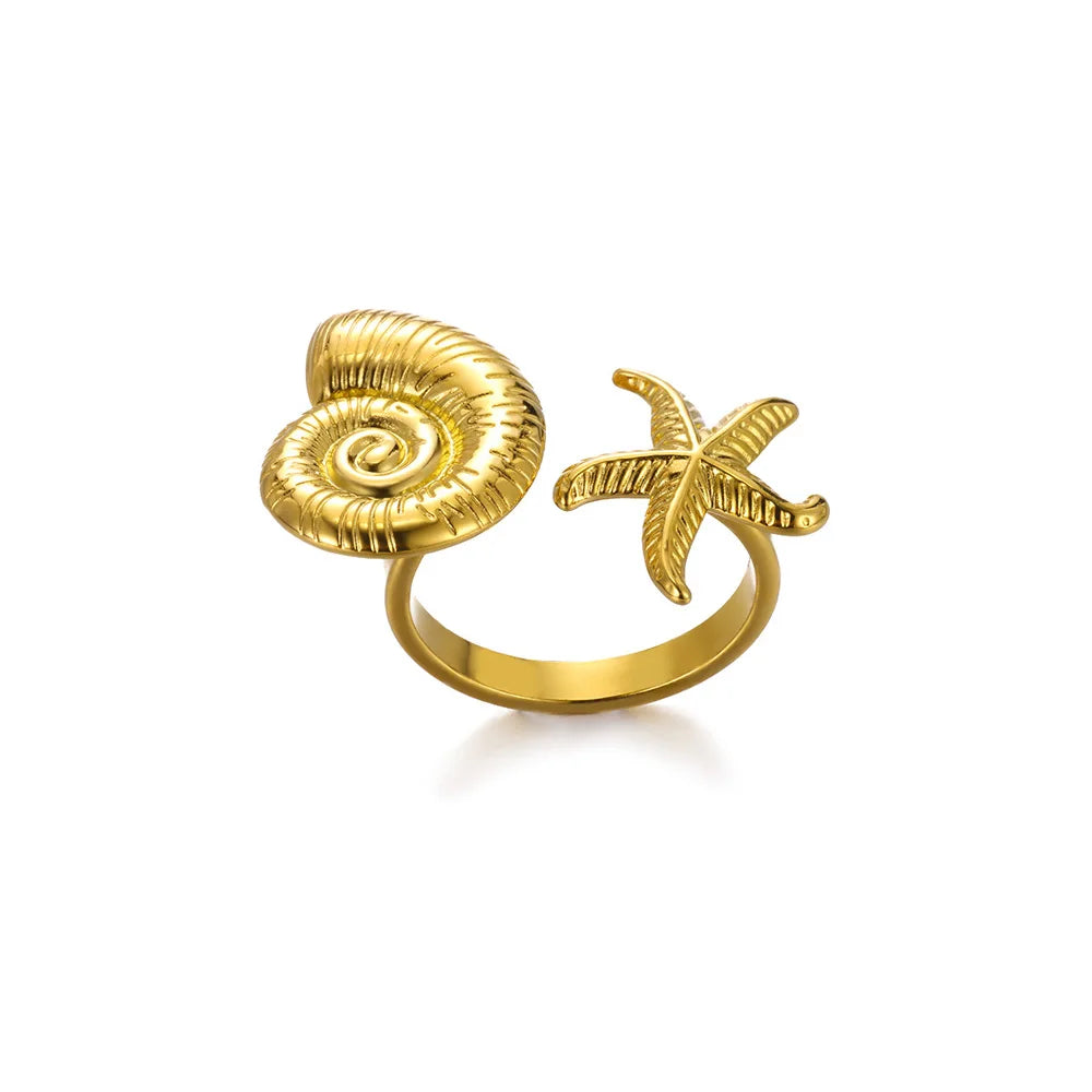 SunBloom Starfish Ring
