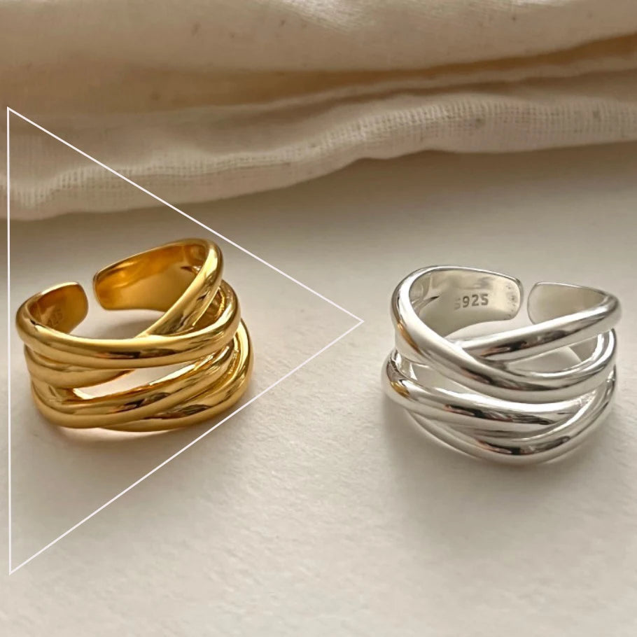Floral Groove Ring
