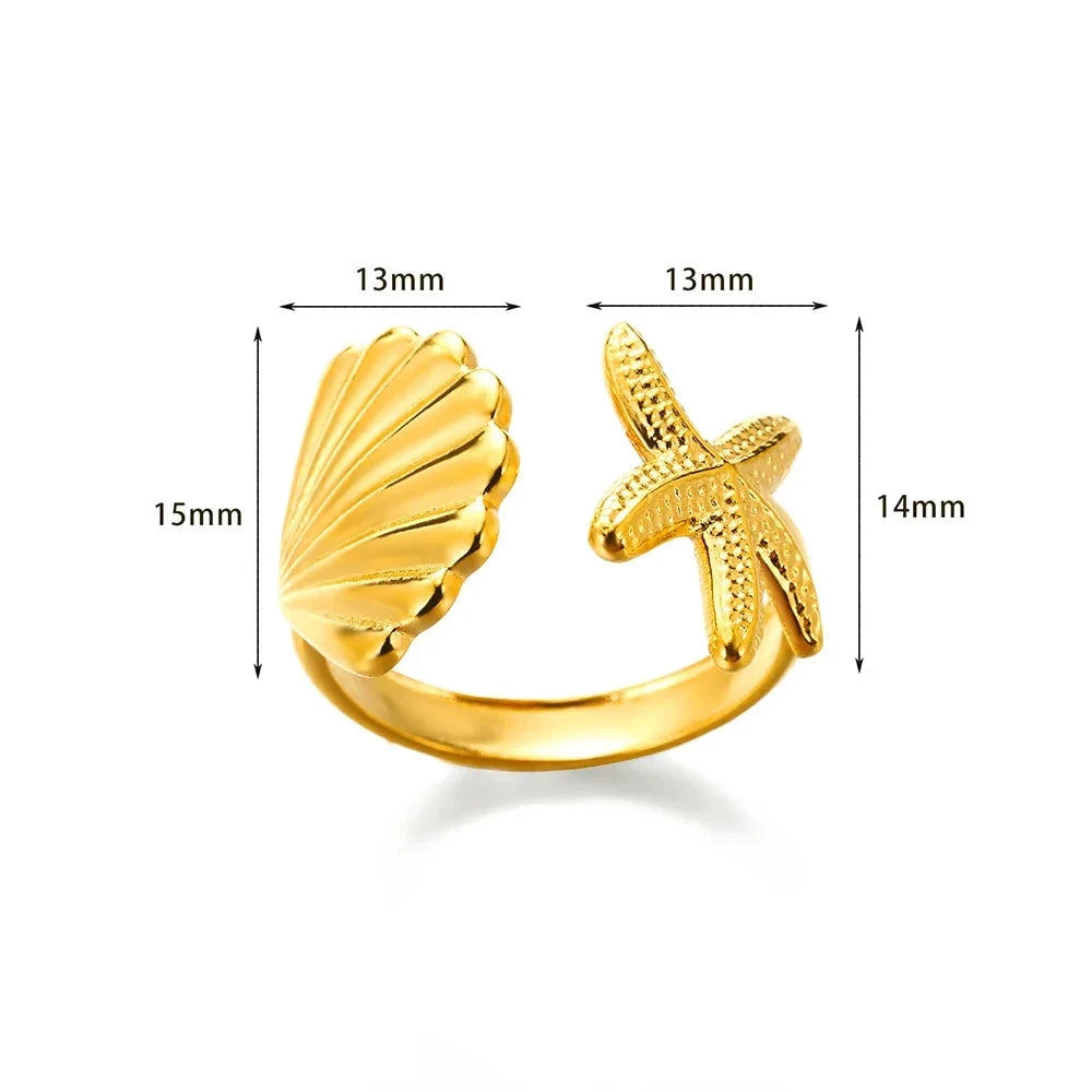 Celeste Shell Ring