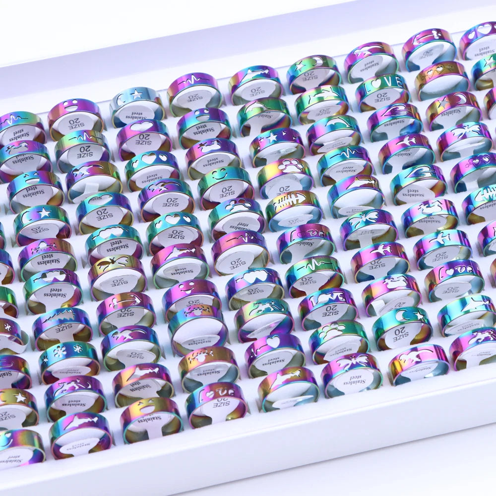 ColorPop Stripe Rings