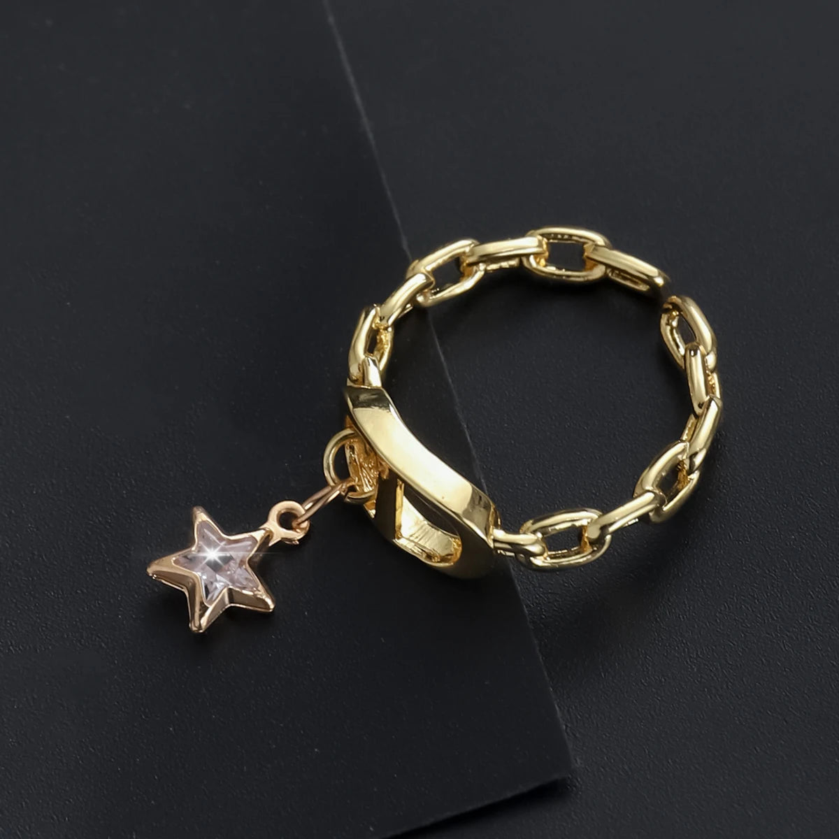 CrossGlow Letter Ring